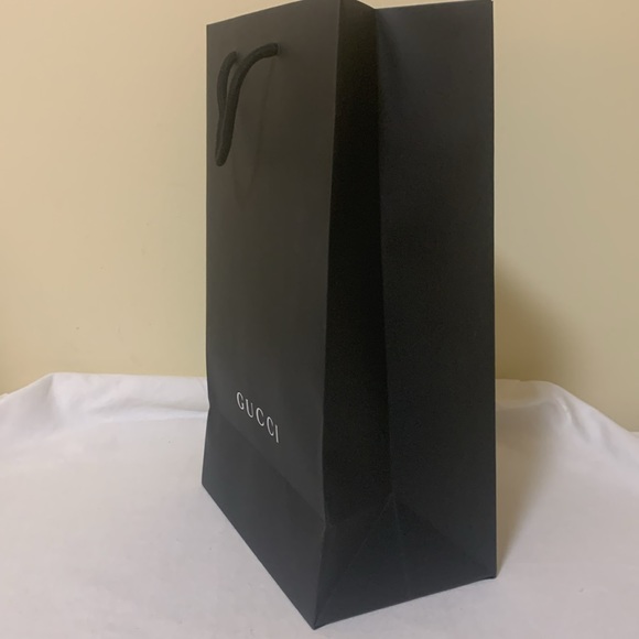 Gucci shopping bag tall paper with woven handles. - Picture 5 of 7